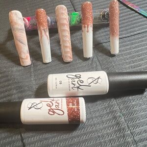 Get Nailed Gel Polish Set - Glitter and White